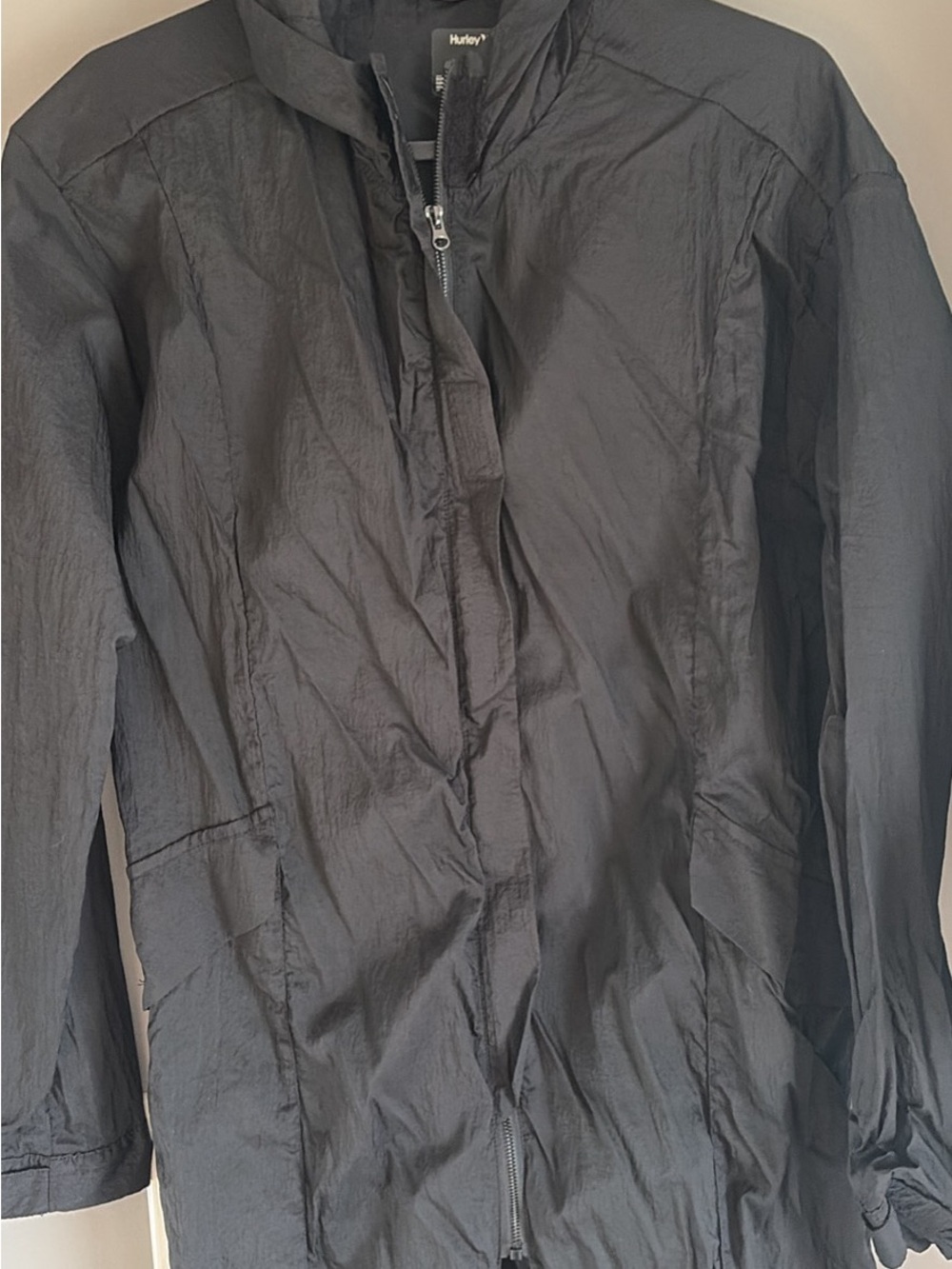 Hurley Black Women's Lightweight Trench Coat